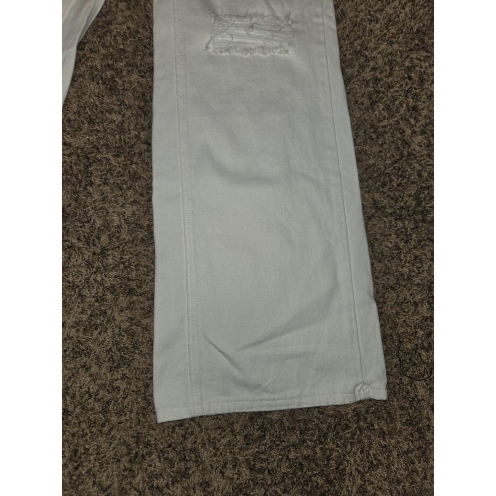 NWT Women's White Wide-Leg Jeans Size 30x33.5 Summer Preppy - Picture 3 of 15
